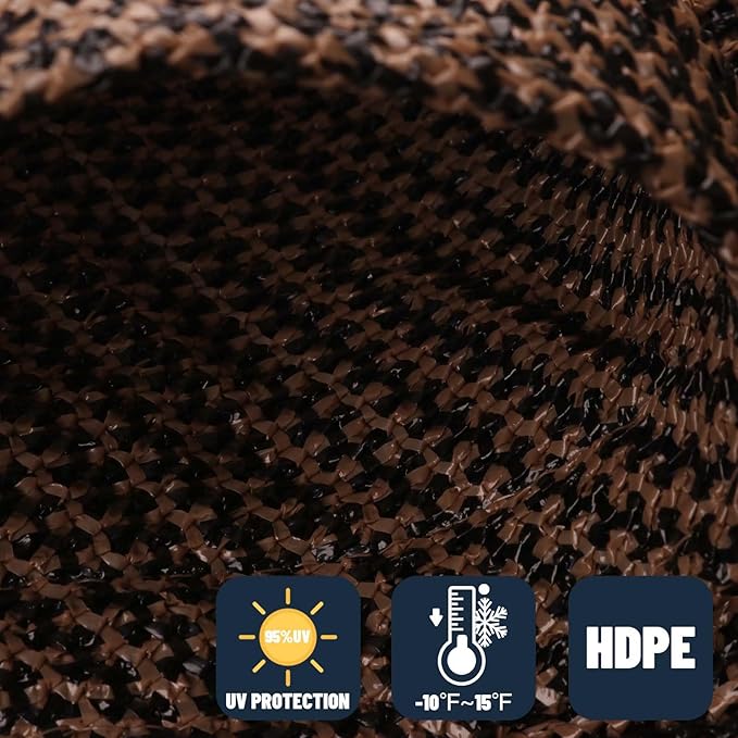 SUNNY GUARD Custom Size 18'x22'x22' Triangle Brown UV Block Sunshade for Backyard Yard Deck Patio Garden Outdoor Activities and Facility(Customized)