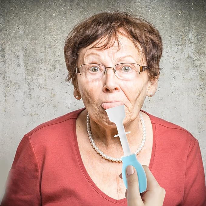SAFIGLE Tongue Muscle Rehabilitation Device for Speech Therapy Oral Motor Therapy Tool with Silicone Suction Puller for Elderly and Kids Tongue Trainer for Swallowing Improvement