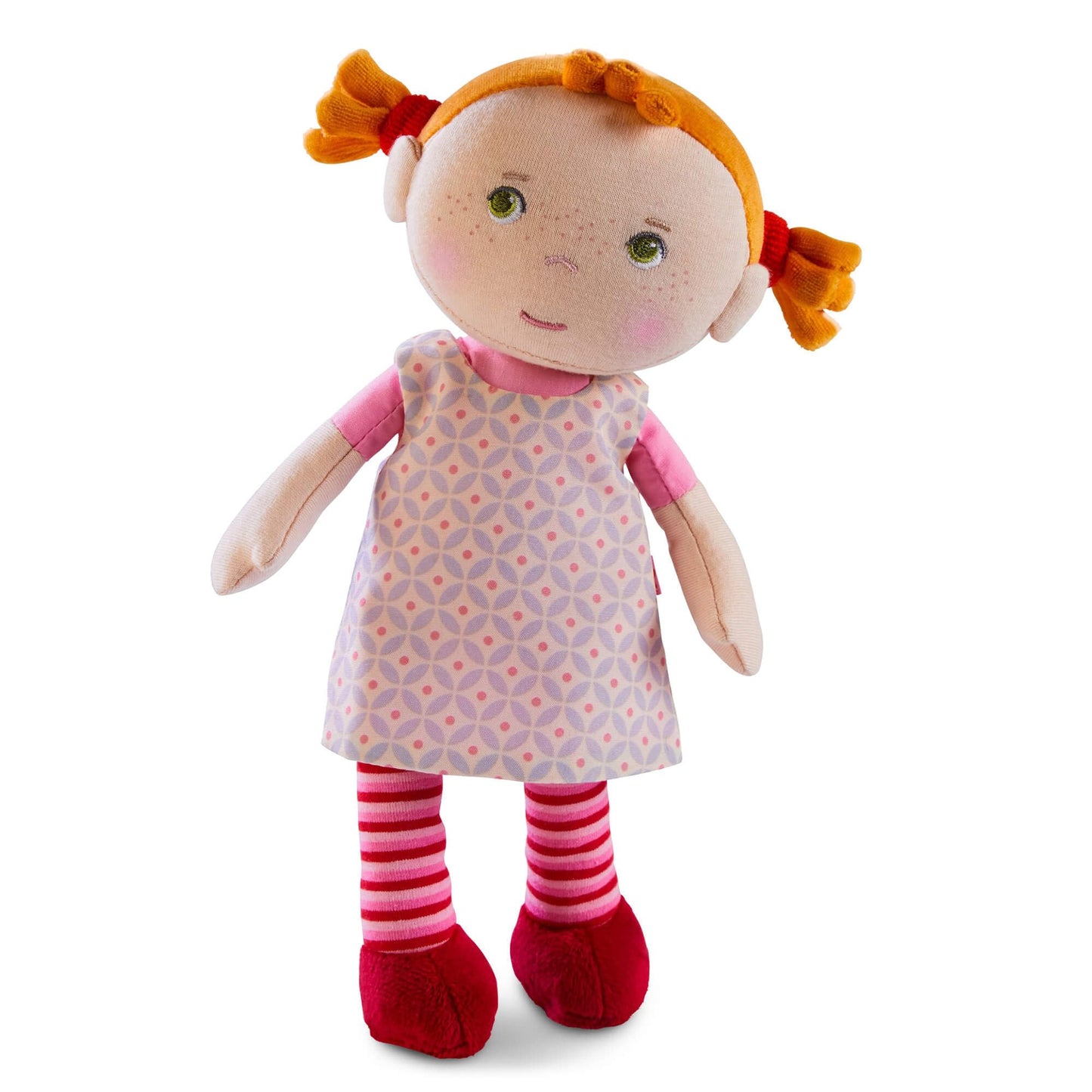 HABA Snug-up Roya – Soft Baby Doll with Red Hair & Embroidered Face, Washable First Baby Doll