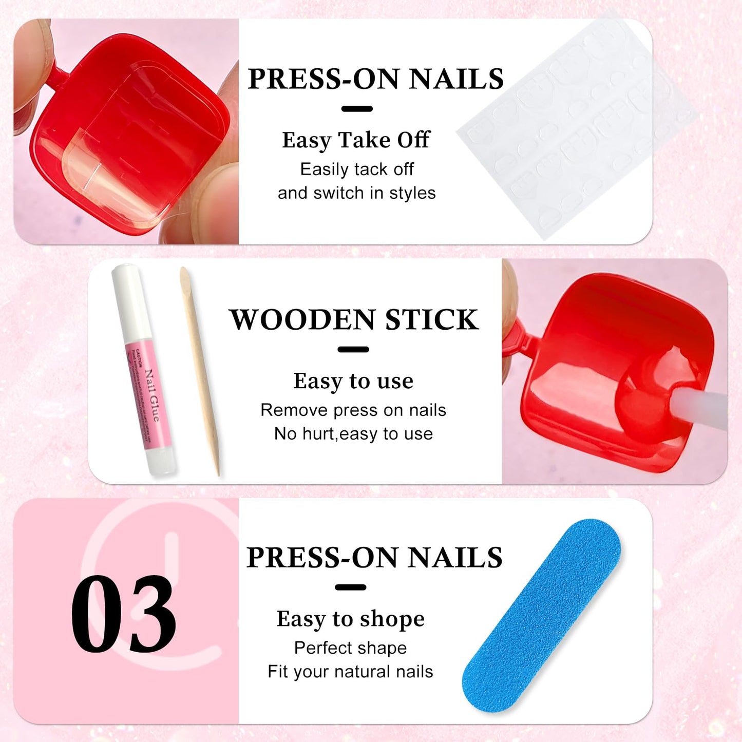 EternalClassic 144pc Press on Toenails for Women Toe Nail Press ons Short Square with Glue&Jelly Glue, Nude Fake Toe Nails Glue on Toe Nails, Full Cover Acrylic Artificial Toe Press on Nails