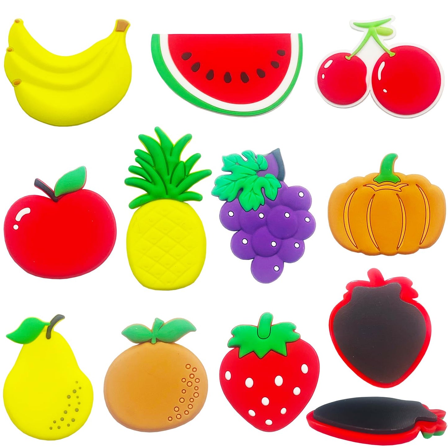 Fridge Magnets for Toddlers 1-3, Fruit Refrigerator Magnets for Kids, 3D Design Magnetic Toys for Toddlers, Durable & Large Size, Full Back Magnet Cute Toy, Early Education Gift for Baby