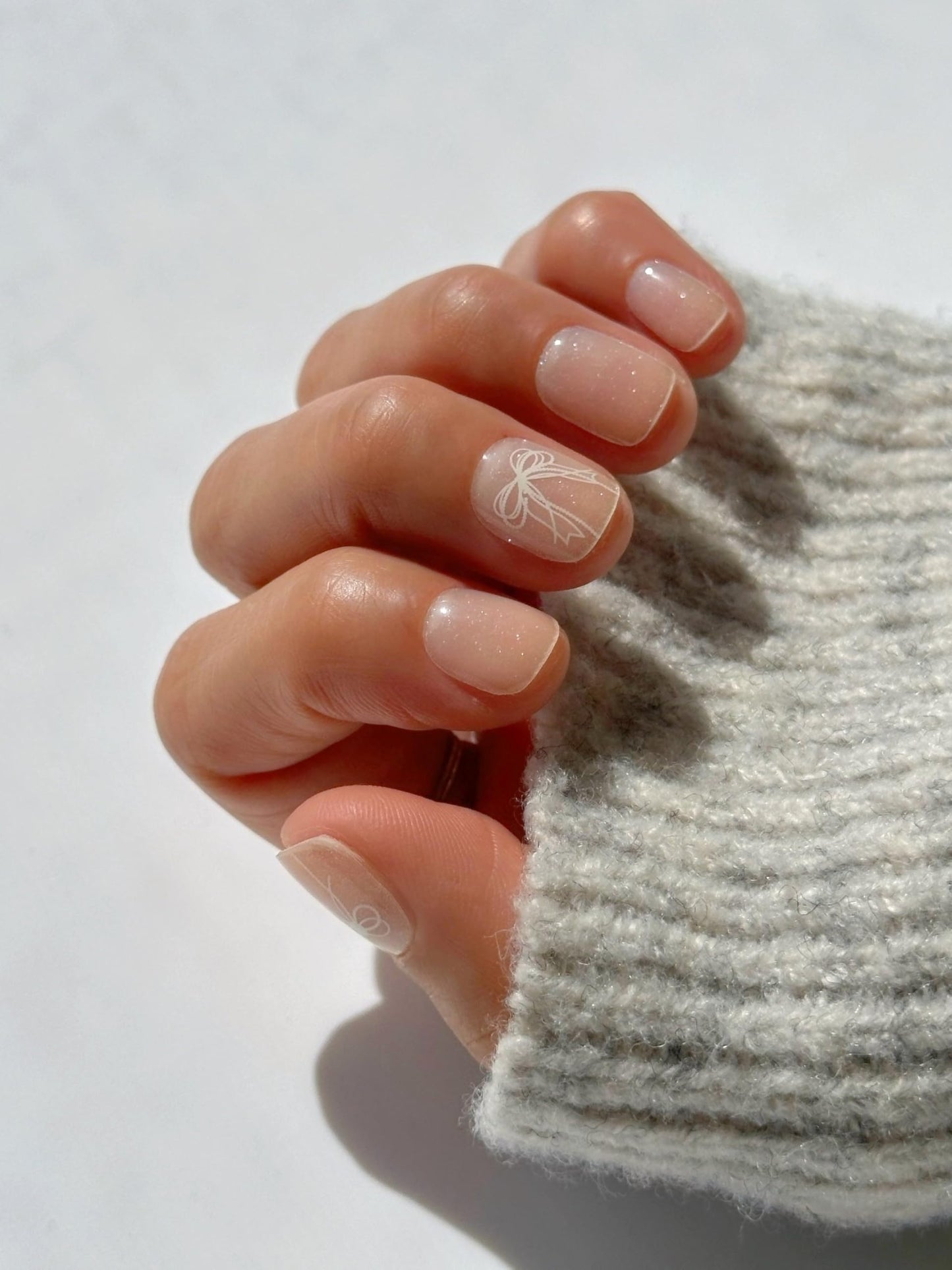 Nova Nails Semi Cured Gel Nail Strips (Silver Belle)
