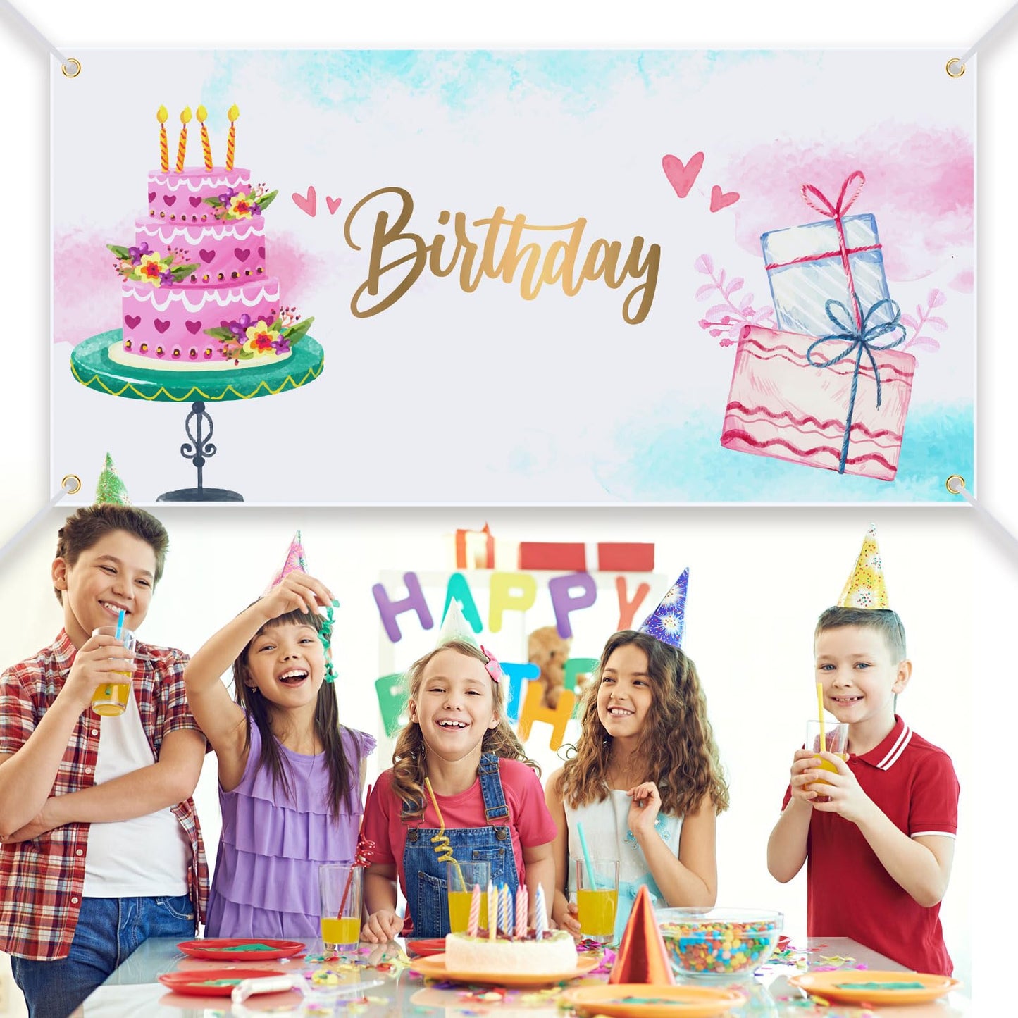 2 Pcs 3x6 Feet Large Blank Banners to Decorate, Thick Polyester Oxford Sublimation Banner with Hanging Ropes, White DIY Banner Signs for Business Indoor Outdoor Wall Decor
