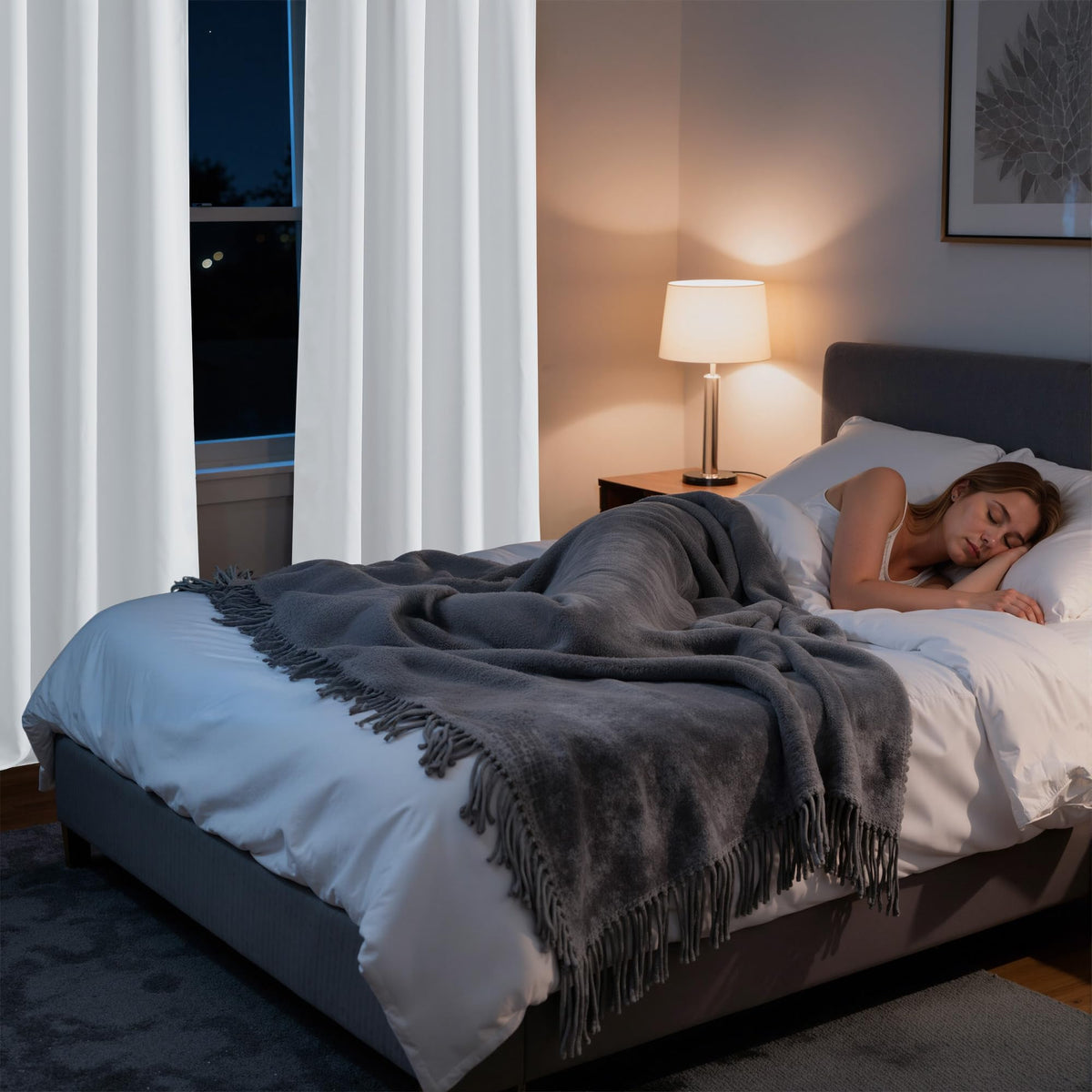 100% Blackout Curtains 54 inches Long for Bedroom (2 Count)
