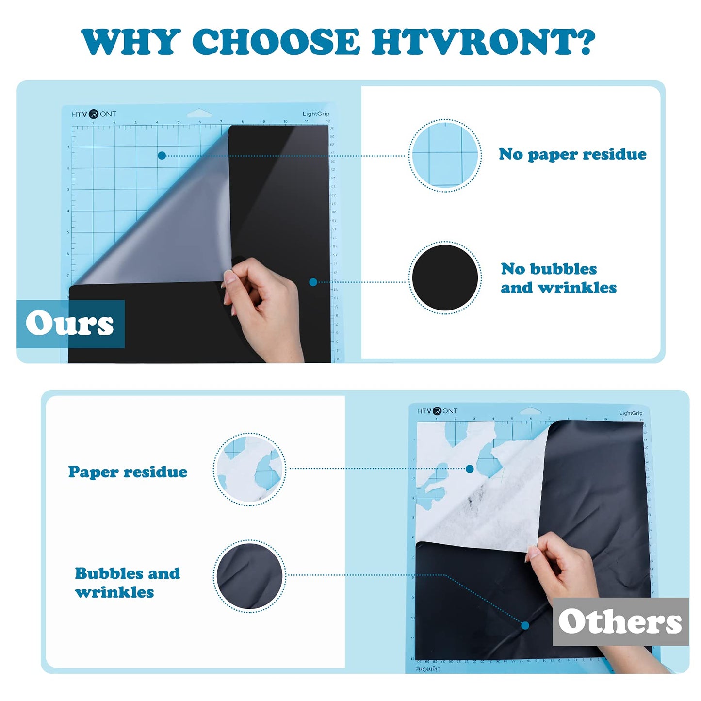 HTVRONT Permanent Vinyl Bundle -12 Pack 12 Inch by 5 Feet Permanent Adhesive Vinyl Rolls Compatible with Cricut Cutting Machine, Silhouette, Cameo Cutters, Signs, Scrapbooking, Craft, Die Cutters