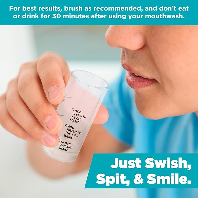 Perio Maintenance Alcohol Free Mouthwash – Concentrated Mouthwash for Bad Breath, Plaque, Sensitive Teeth, and Gingivitis or Gum Disease - Stannous Fluoride Rinse by Everest Oral Care 10 Fl oz