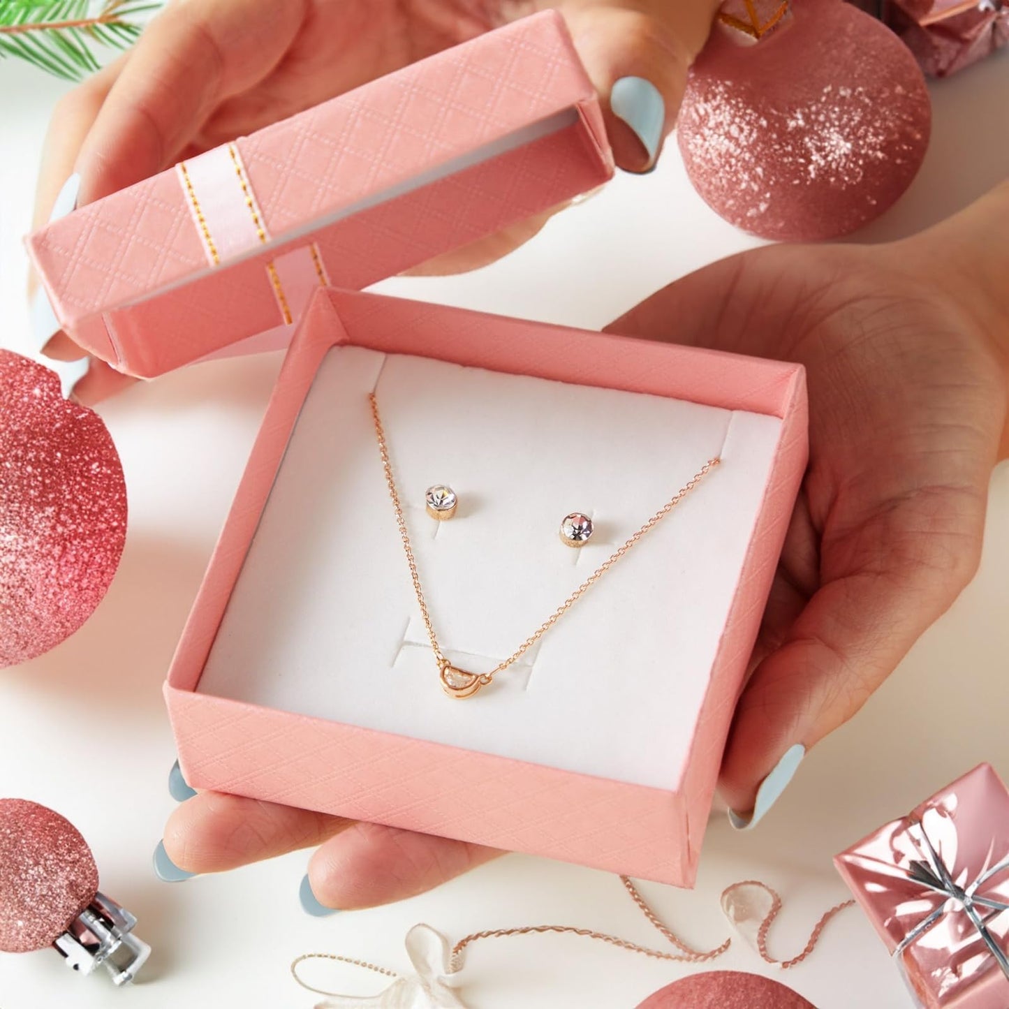 Bright Creations Cardboard Jewelry Gift Box Set - Bulk Gift Boxes with Lids & Ribbon Bows - Packaging for Rings & Necklaces - Earring Case & Bracelet Cases - Pack of 12, 3.5 x 3.5 x 1 in, 4 Colors