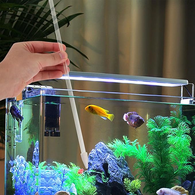 SEWOART Coral Feeder with Soft Head Manual Cleaner for Fish Tank Aquarium Excreta Precise Tool for Coral and Water Plants