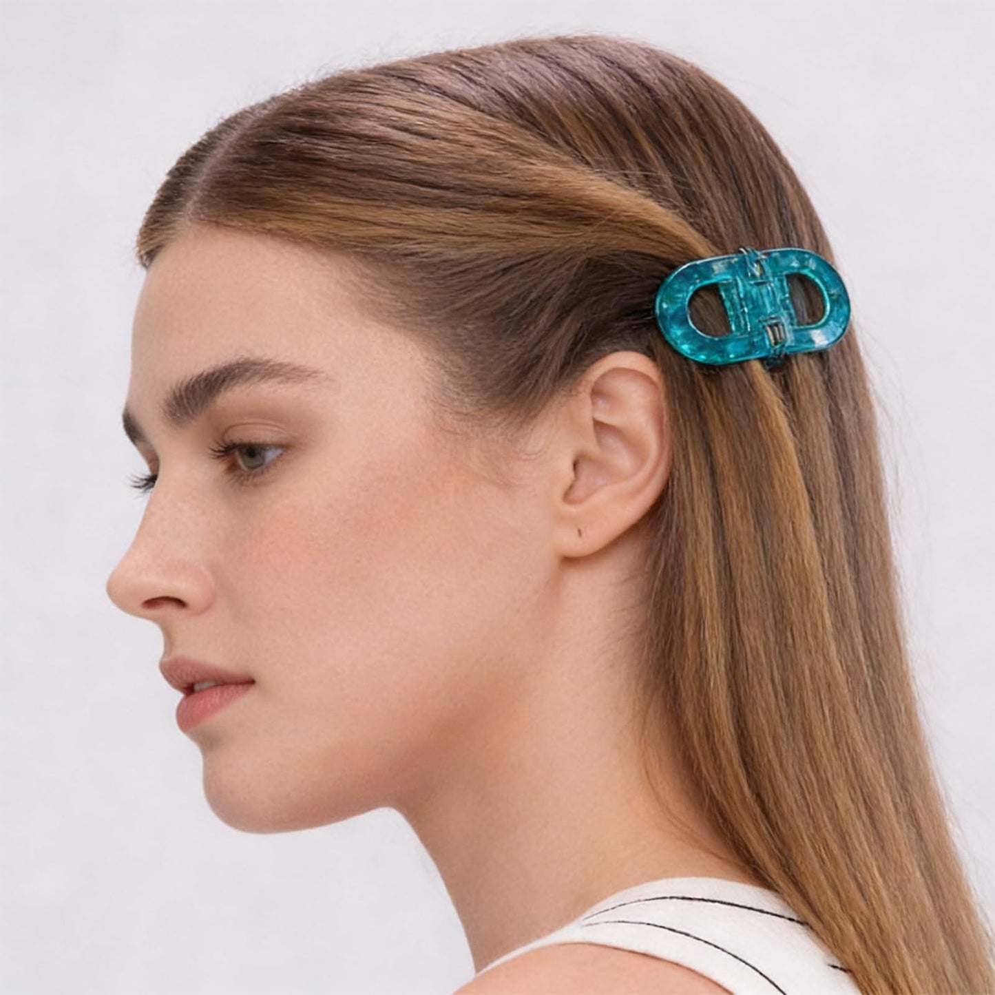 Magnetic Hair Clips, Strong Hold Magnetic Styling Clips, No-Slip Flat Magnetics Styling Clips, No-Crease Sectioning Hair Accessories for Thin & Thick Hair (4PCS)