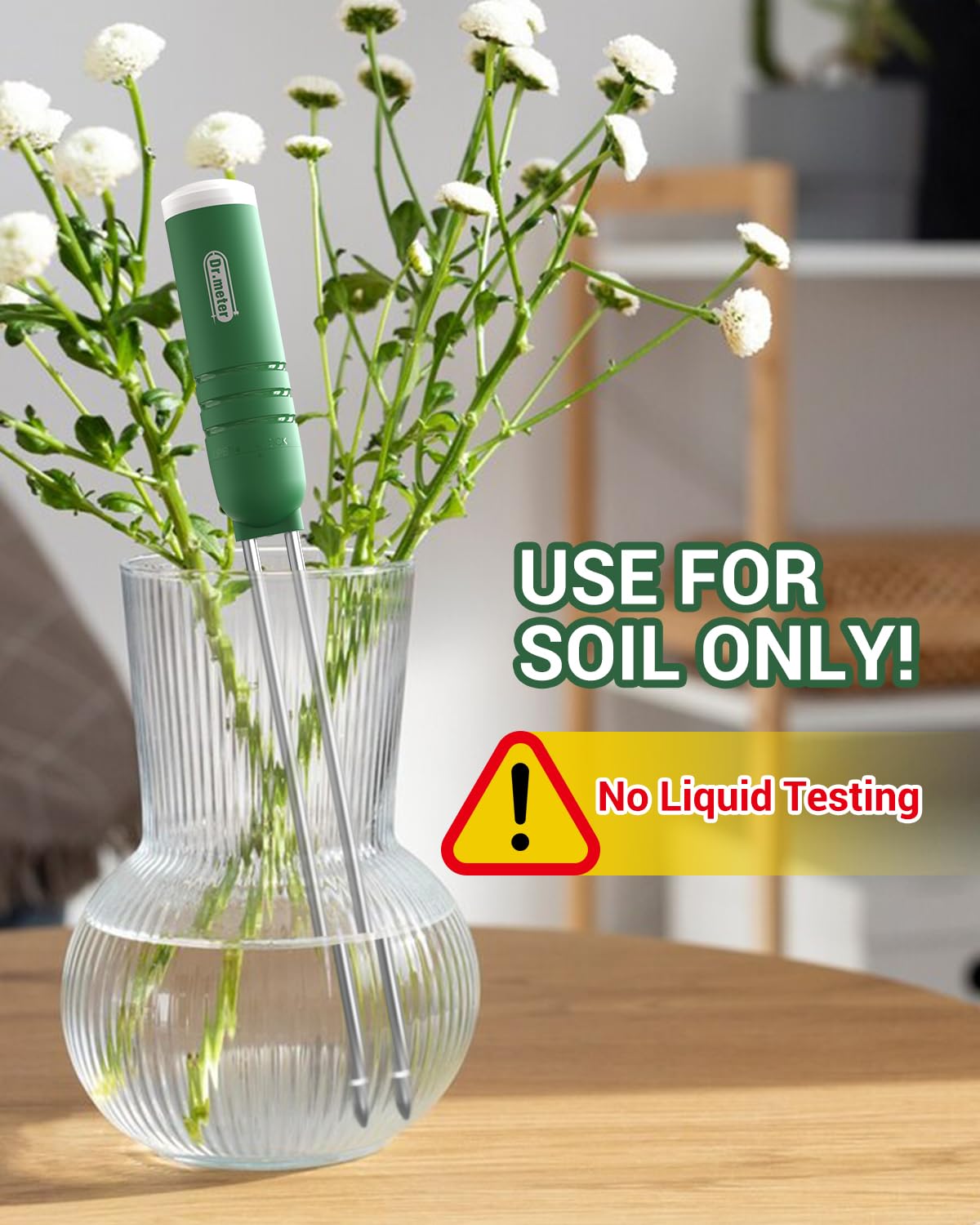 Dr.meter 1 Pack Soil Humidity Sensor Probe, Plants Soil Moisture Meter, Accessory Only, Cannot Be Used Alone