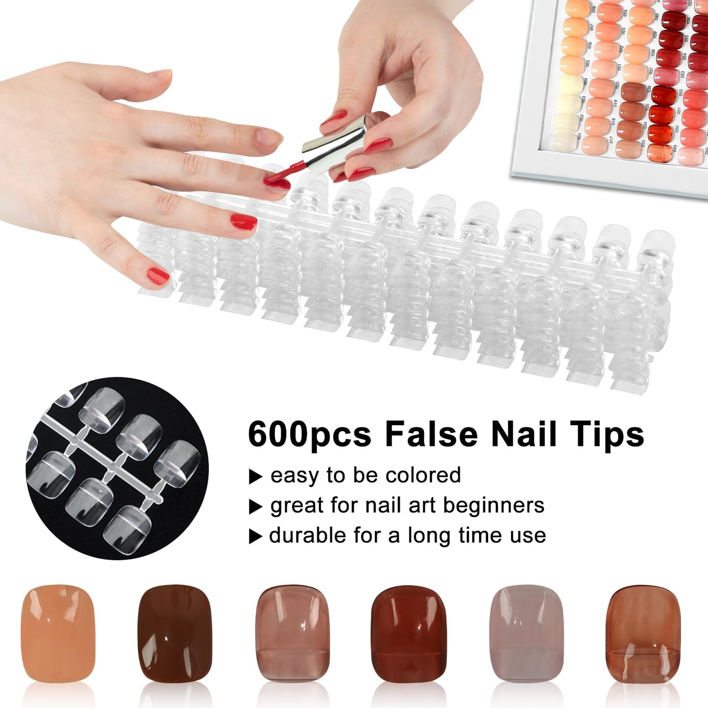 C12rtive 480 Nail Colors Book,Professional Nail Polish Chart Book with 600 Practice Tips & 1-500 Number Labels, Pre-Numbered Slots,Perfect for Salons and Home Use(Starry Sky)