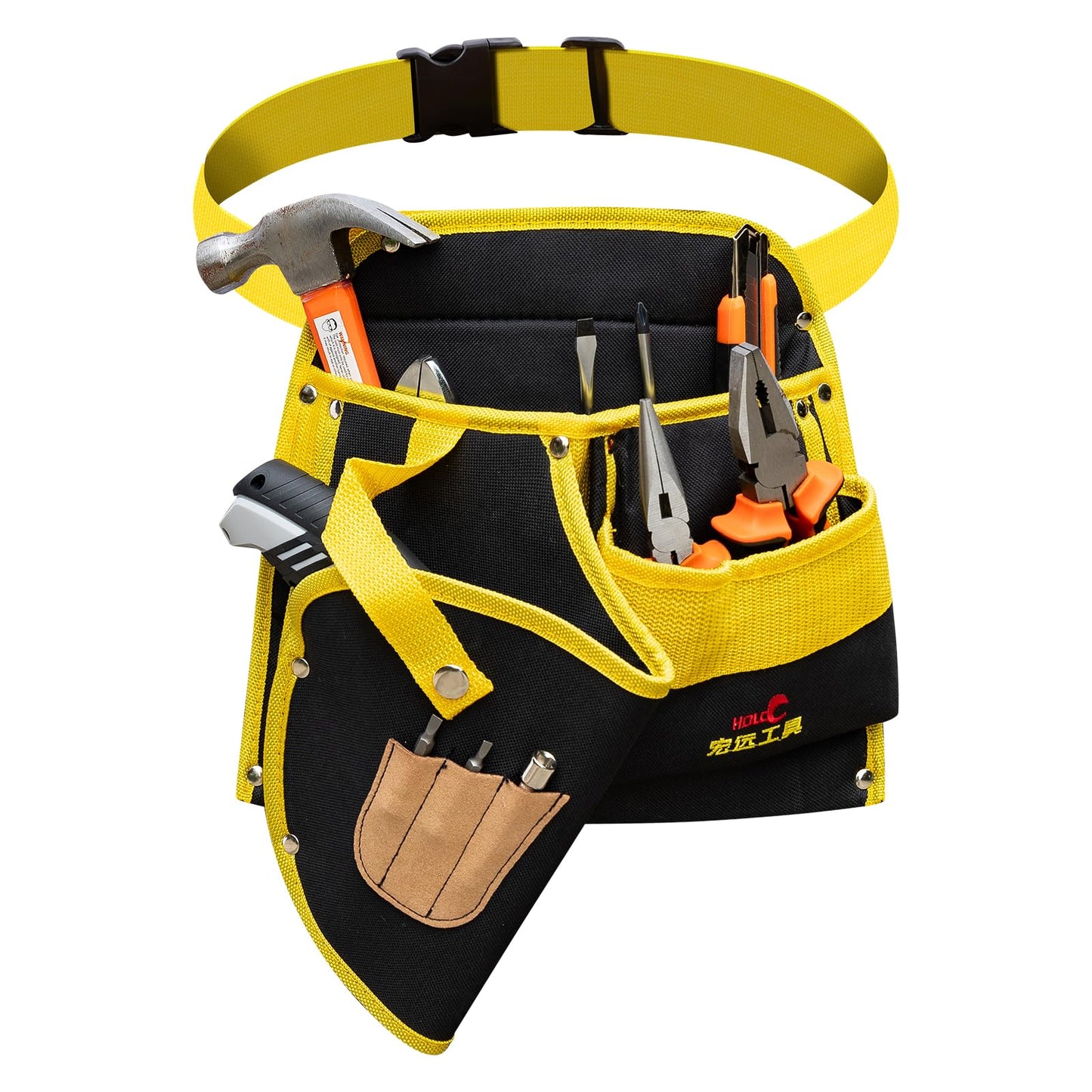 DOWELL Tool Belt for Men, Professional Toolbelt Pouches with Quick Access Pockets, Ideal Gift for Electricians, Carpenters & DIYers, Style B