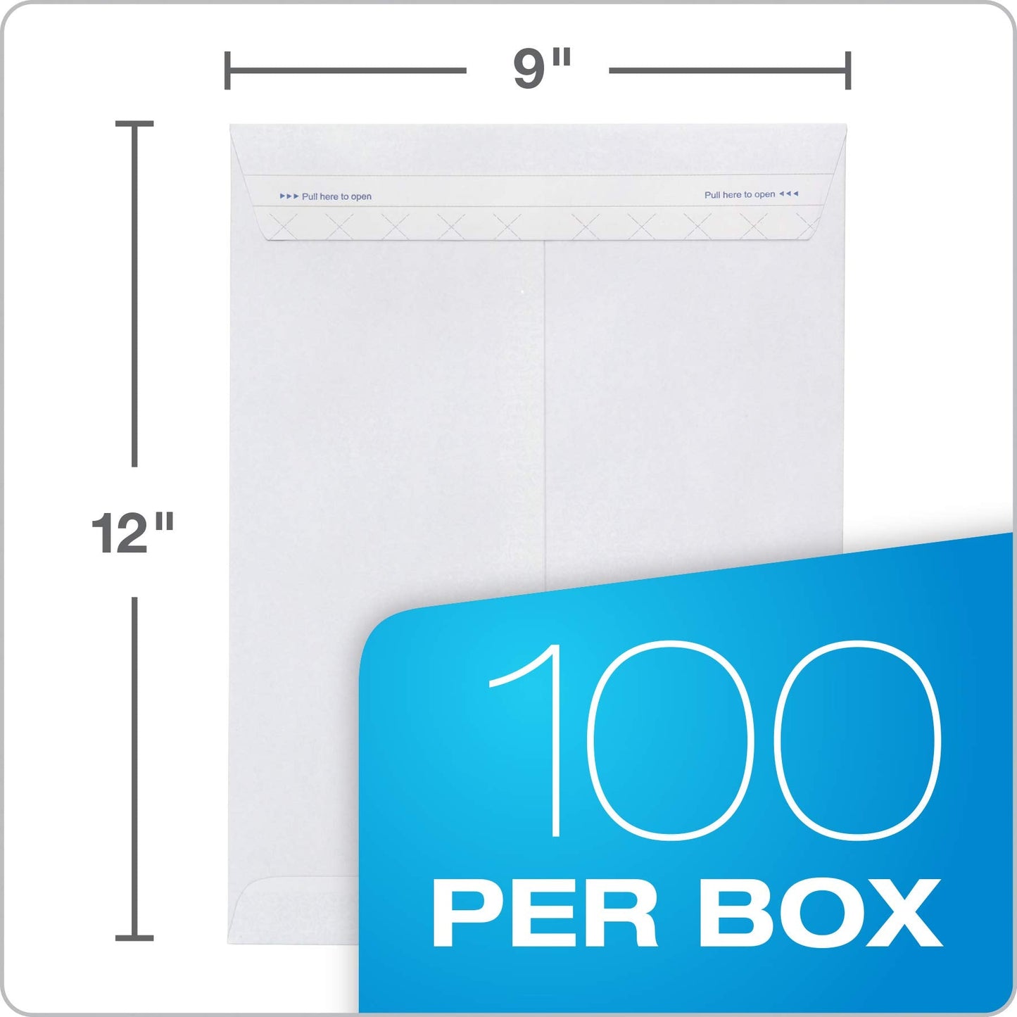 Columbian 9 x 12 Security Envelopes, 100/Box, 9 x 12 Inches, Release & Seal Self Seal, SimplySafe Tamper Evident Pull Strip, White (COLO930)