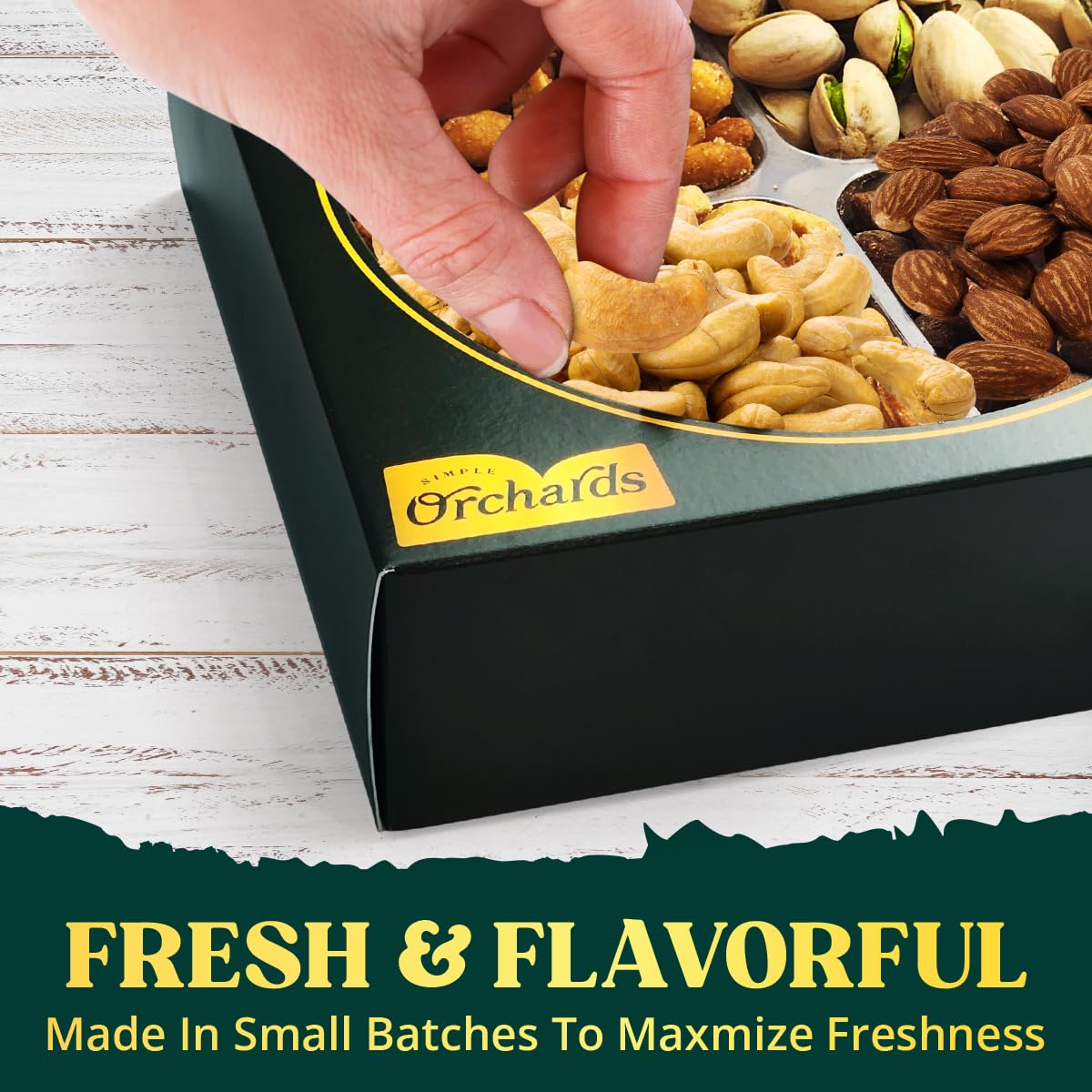 Fathers Day Nuts gift Basket of Cravings Gourmet Collection, Healthy Kosher Snacks, Premium Mixed Nuts Box Bouquet Platter Perfect for a Fathers Day Gift Basket.