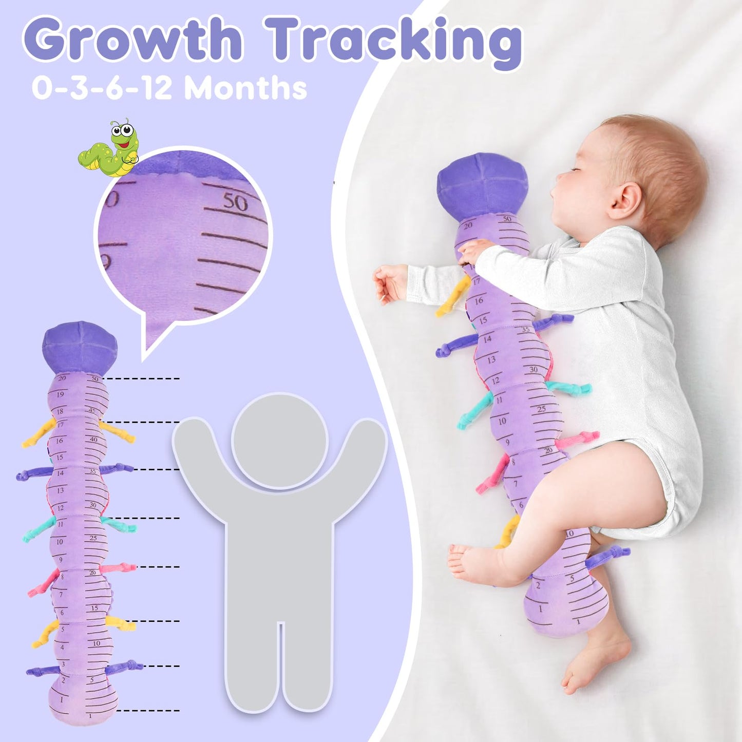 Baby Sensory Caterpillar Tummy Time Mat Toys