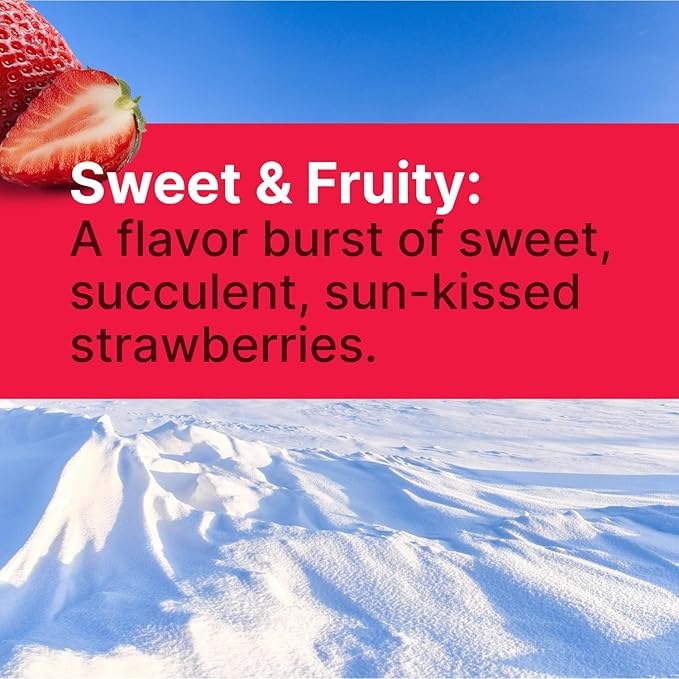 Strawberry KETO Xylitol Candy Chips (1-Pack) - SNØ 1.5oz Tin - Sugar-Free Candy With Only 2 Ingredients | Low Carbs, Diabetic-Friendly, Non-GMO, Vegan, GF & Kosher | Purest candy in the world