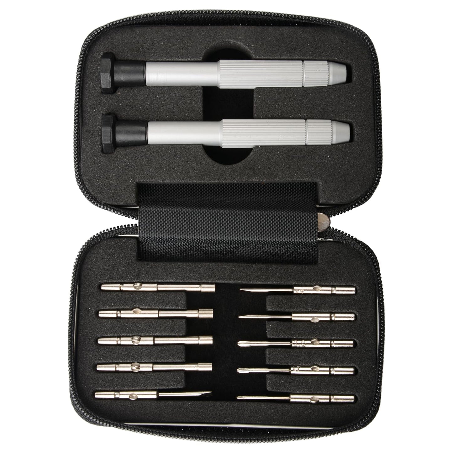 CJRSLRB Screwdrivers Kit Repair Tool for Eyeglass/Glasses/Watch/Cellphone/Clock 12-Pieces Eyeglass Repair Tools Kit Precision Mini Screwdriver Set (Travel Pocket)