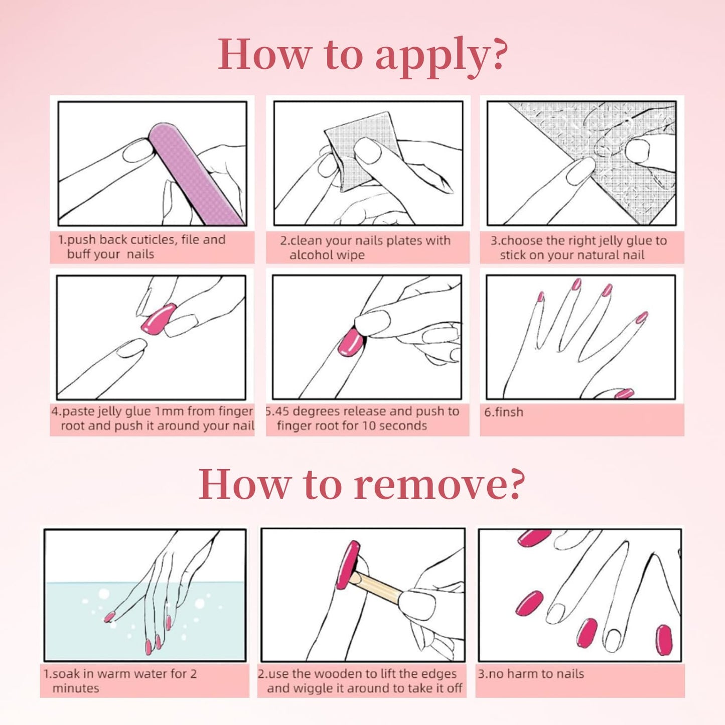 Press on Nails Handmade Nails Cornflower Winks Cute Manual Fake Nails for Women Party Holiday Photo Size M