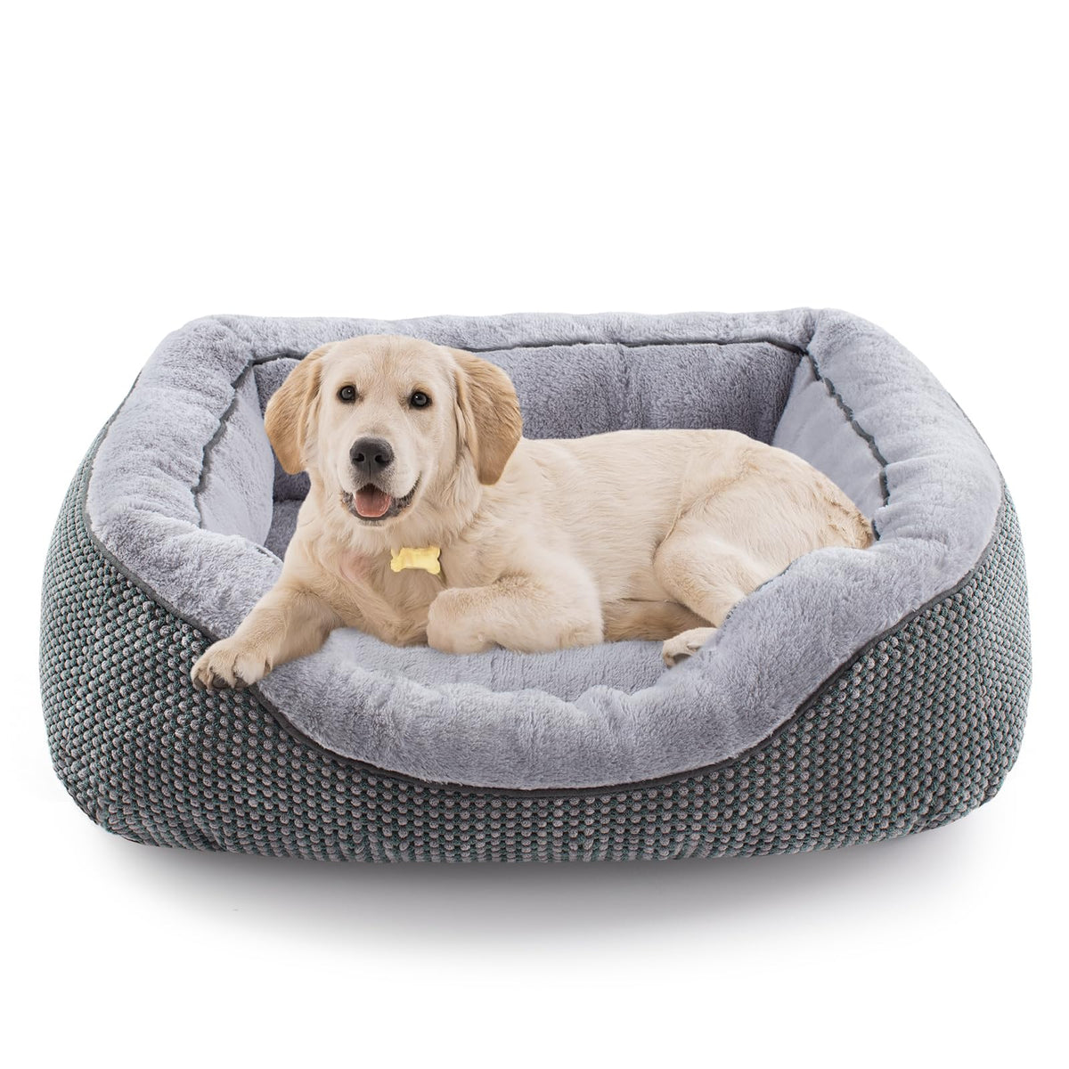INVENHO Small Dog Bed for Small Dogs, Cat Beds for Indoor Cats Washable, Orthopedic Dog Bed, Warming Soft Calming Sleeping Puppy Bed Durable Pet Bed with Anti-Slip Bottom S(20"x19"x6")