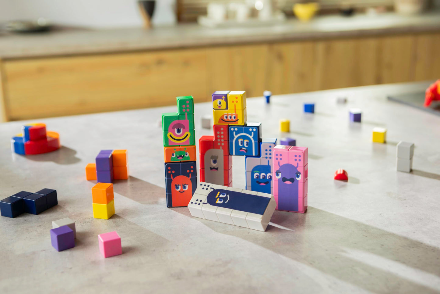CUBLO Magic Cube MONIZ, Magnetic Building Blocks for Kids – Educational Math Learning Toy with Number Stickers & Cards, 3D Magnet Cubes for Toddlers Ages 4+