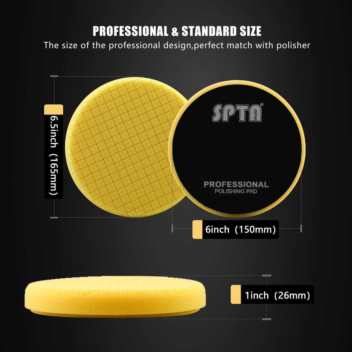 Yellow Medium Cut Pad (3 Count)