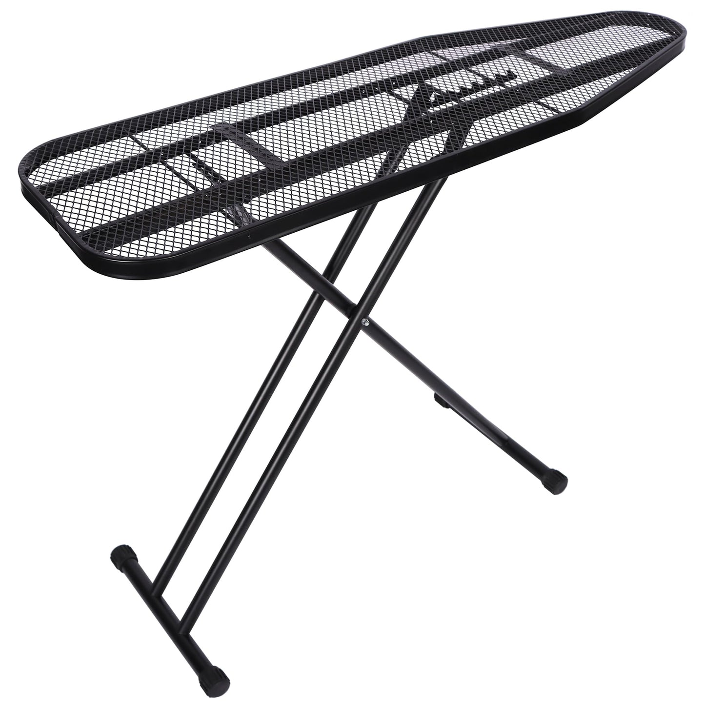 veiox Ironing Board Full Size, Metal Construction Iron Board with Extra Thick Heavy Duty Padded Cover, Stable Structure, Anti-Skid Feet (47x16)