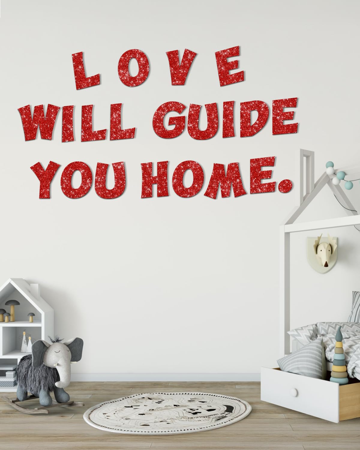 154 Pcs Large 7" Glitter Bulletin Board Letters, Poster Board Letters Alphabet Punctuation Cut Out Cardboard Letters Accessories for Classroom Display Decorating Supplies 7inch