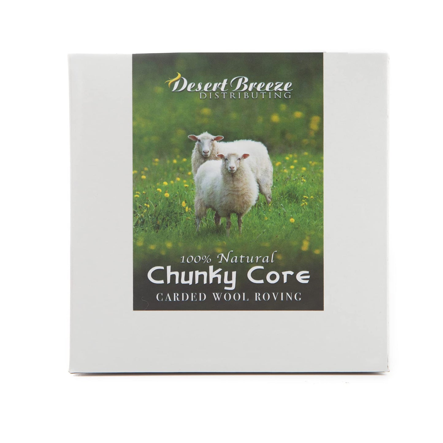 100% Chunky Core Wool, Maori, Carded Roving, Un-Dyed, 4 OZ Maori, Made in Italy, Core Wool for Needle Felting, Stuffing, 27 Micron