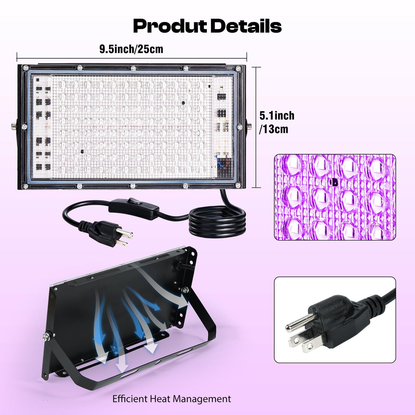 Caydo 60W LED Exposure Unit for Screen Printing, UV Screen Printing Light with Retractable and Adjustable Stand for Screen Printing, Cyanotypes and Resin