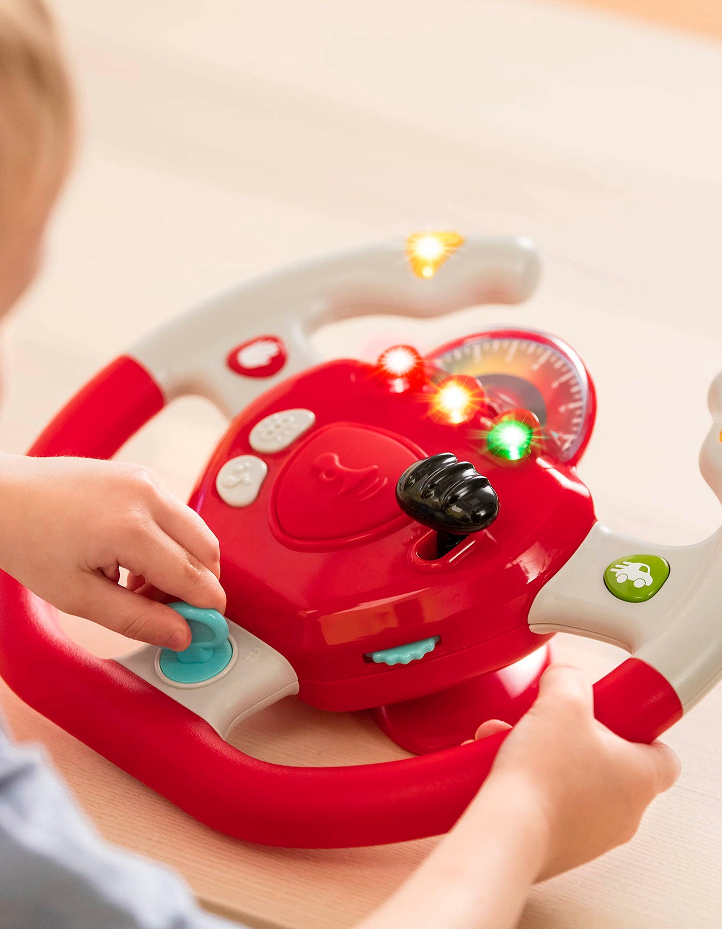 Battat – Interactive Steering Wheel – Portable Car Toy – Kids Games & Songs – Toddler Road Trip – 2+ Years – Geared to Steer
