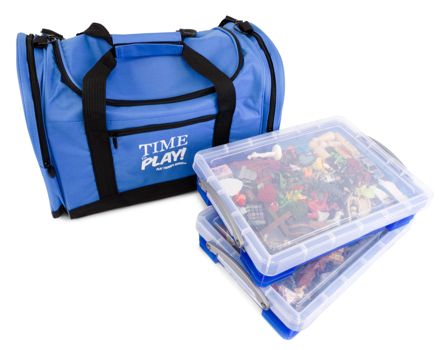 Play Therapy Sandtray Premium Portable Starter Kit with 250+ minis