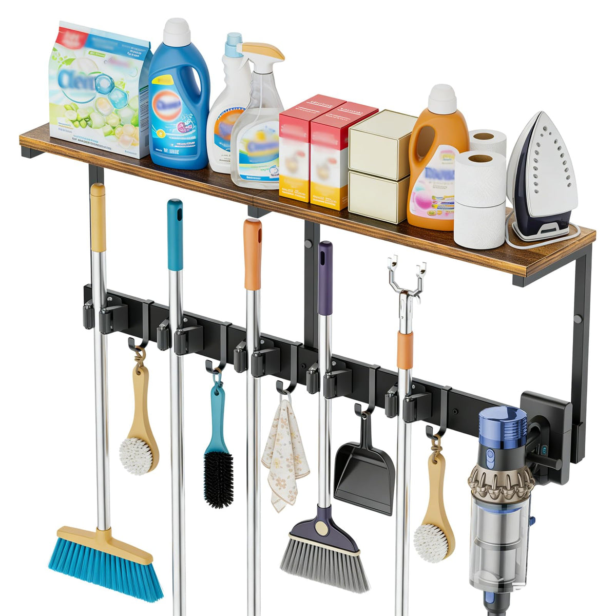 3 in 1Broom Holder Wall Mount