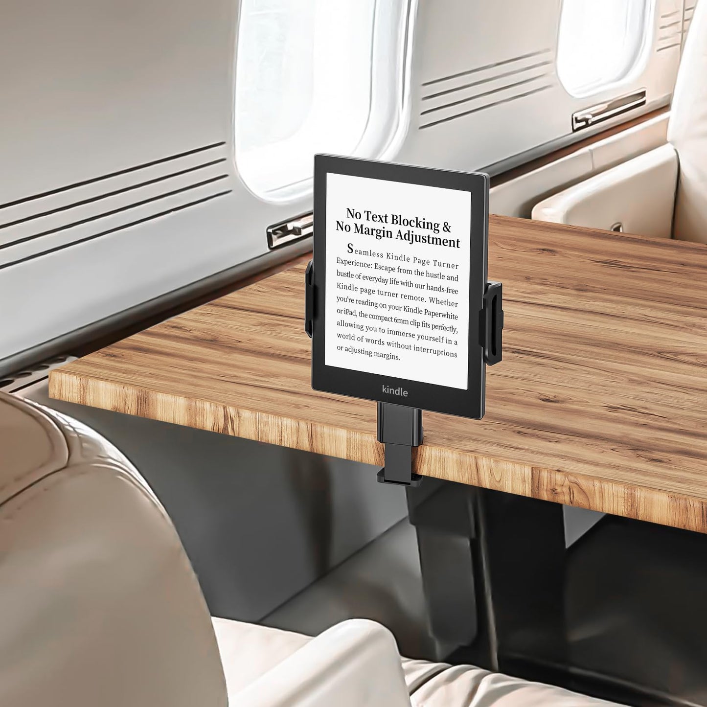 vizzicool Tablet Holder–Airplane iPad/Kindle/Phone Holder Mount for iPad & Tablets, Travel Tablet Stand for Plane Seat Back, Kitchen and RV, Fits 5.9"-9.8" Devices, Release Hands Flight Accessories