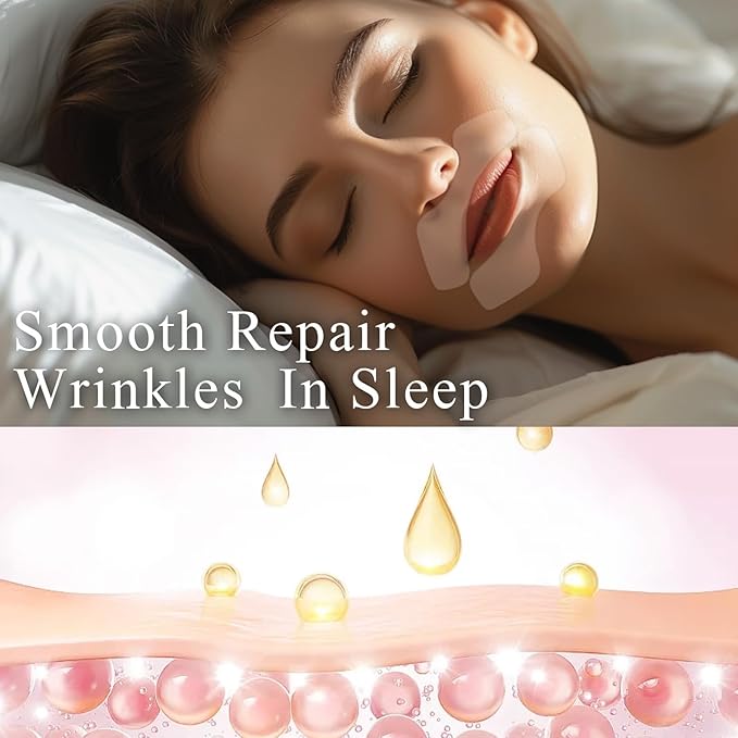 Anti Wrinkle Patches for Lip, Collagen Upper Lip Wrinkle Treatment, Smile Line patches Reduce Fine Lines & Wrinkles, 6 Pcs