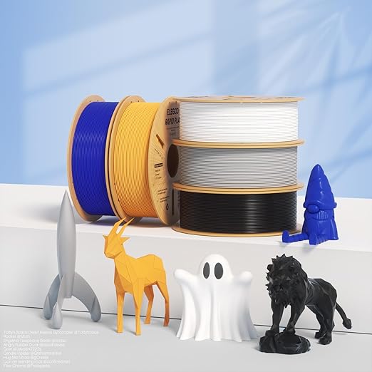 ELEGOO Rapid PLA Plus Filament 1.75mm Green 1KG, PLA+ 3D Printer Filament for 600 mm/s High Speed Printing, Dimensional Accuracy +/- 0.02 mm, 1kg Cardboard Spool(2.2lbs)