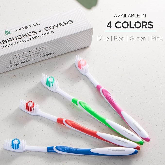 Bulk Toothbrushes Pack - 24 Individually Wrapped Toothbrushes Bulk for Travel, Hotels, AirBnB Guests, Relief Missions, and Donations - Bulk Disposable Toothbrush Pack Adults and Kids