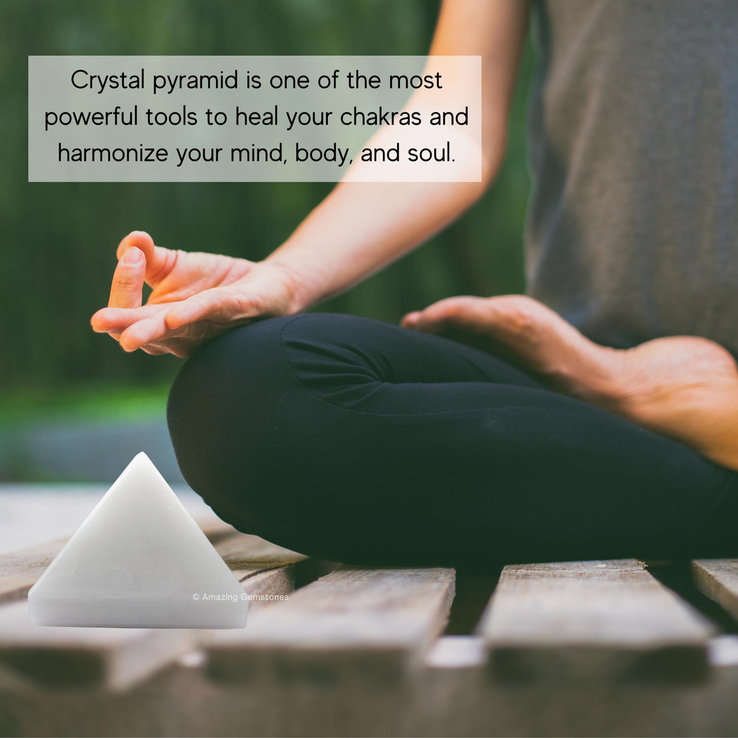 Amazing Gemstone Snow Quartz Pyramid Crystal Healing Stones - 1.5" Great Pyramid Figurine of Natural Stone Pyramid for Meditation, Reiki, Chakra Balancing and Crystal Pyramids Grid