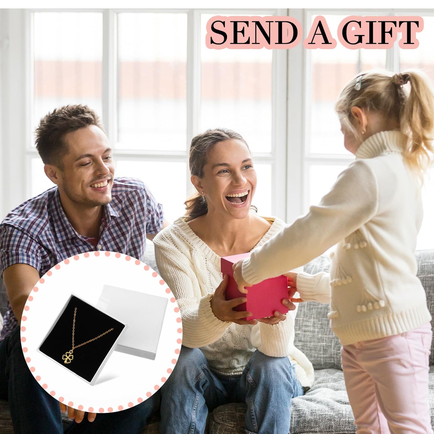 mekueeex 24 Pack Jewelry Gift Boxes Cardboard Jewelry Boxes 3.1 x 3.1 x 0.7 Inch Pull out Design Bulk Small Black Gift Box with Lids for Necklace Ring Bracelets Earring Display Box
