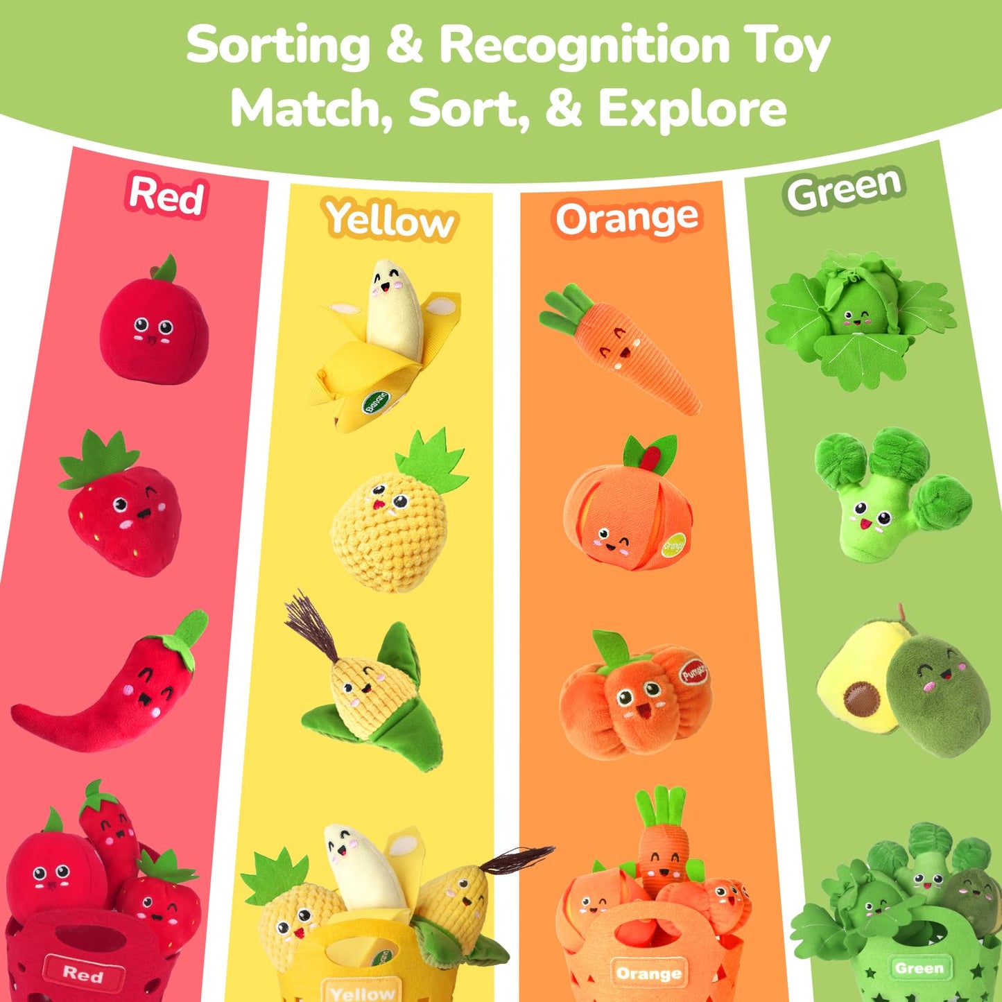 WOWOHAGE Baby Toddler Sorting & Stacking Toys for 1 Year Old Girls Boys