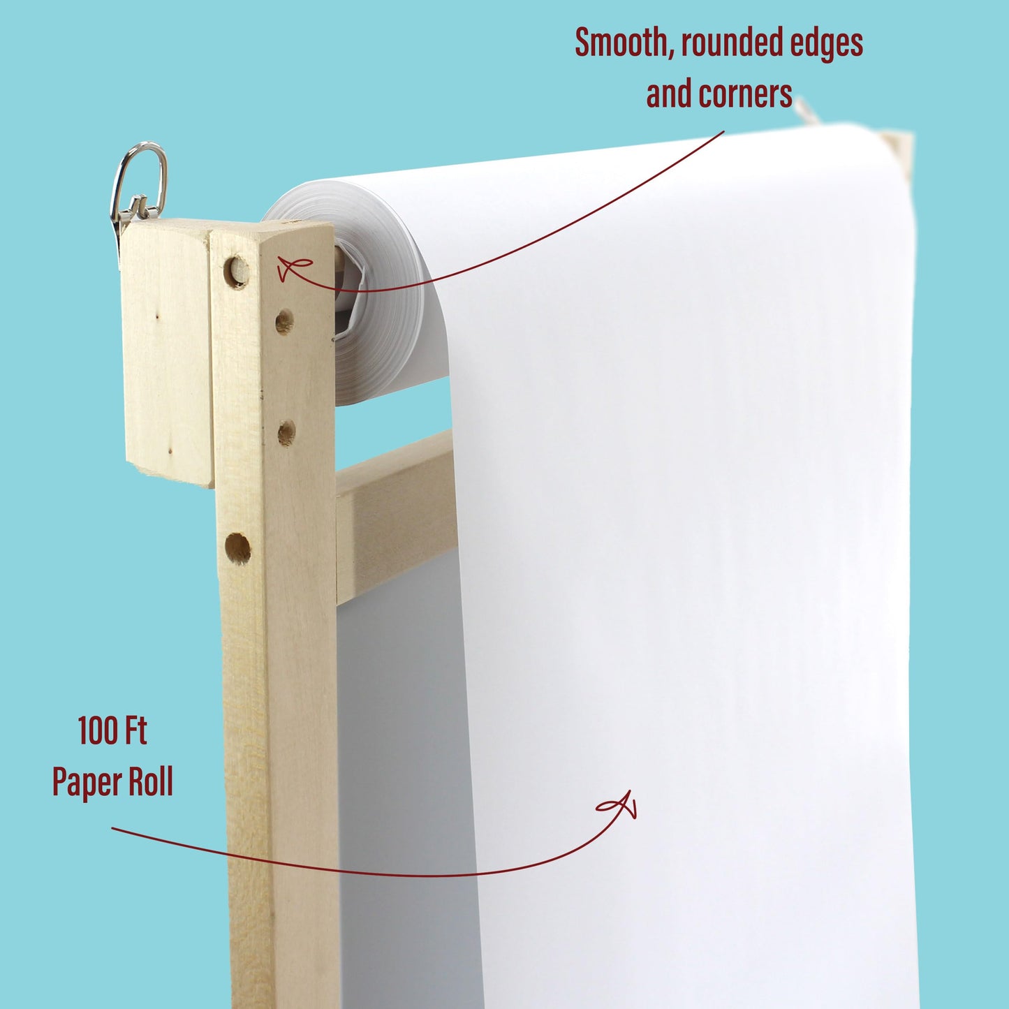 Flipside Products Magnetic Dry Erase Wall Easel w/Tray And Paper Roll, Mount On Wall, Whiteboard, Drawing and Notes