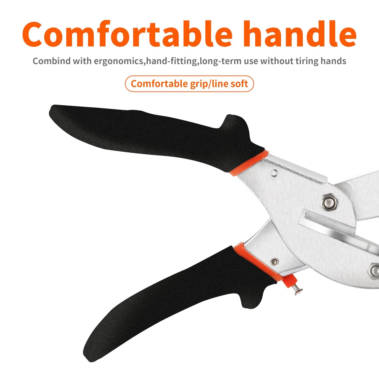 GARTOL Miter Shears, 45-135 Degree Adjustable Angle Scissors, Quarter Round Cutter Tool with Spare SK5 Blades, Trunking Shears for Cutting PVC, Trim and Softwood Moulding (Not for Hardwood)