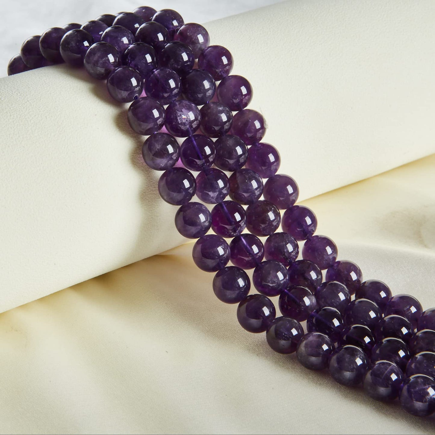 100pcs 6mm Amethyst Beads Natural Gemstone Beads Round Loose Beads for Jewelry Making