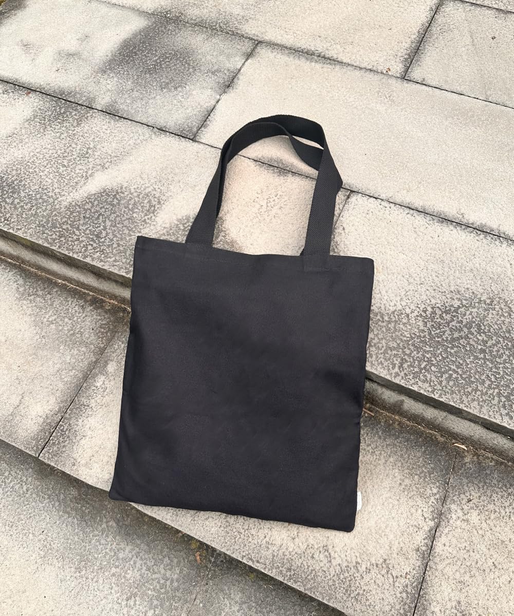 Augbunny 12OZ 100% Cotton Canvas Reusable Grocery Shopping Bags Plain Bag to Decorate Crafts DIY, Multi Purpose Tote Bag