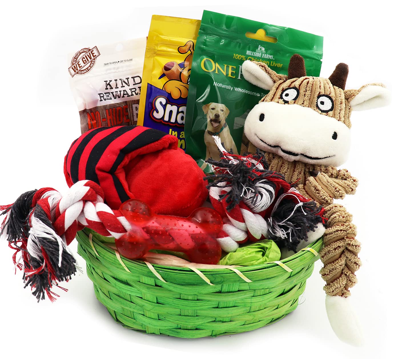 Premium Dog Gift Basket with Treats, Toys - DB012