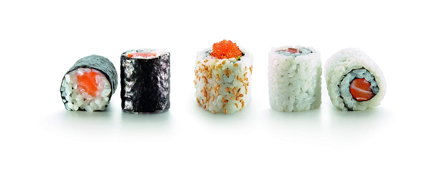 Lékué Silicone Makisu Sushi Rolling Mat | Platinum Silicone Non-Stick Maki Sushi Roller | Japanese Cooking Accessory | Use to Make California Rolls, Tamagoyaki & More | Dishwasher Safe