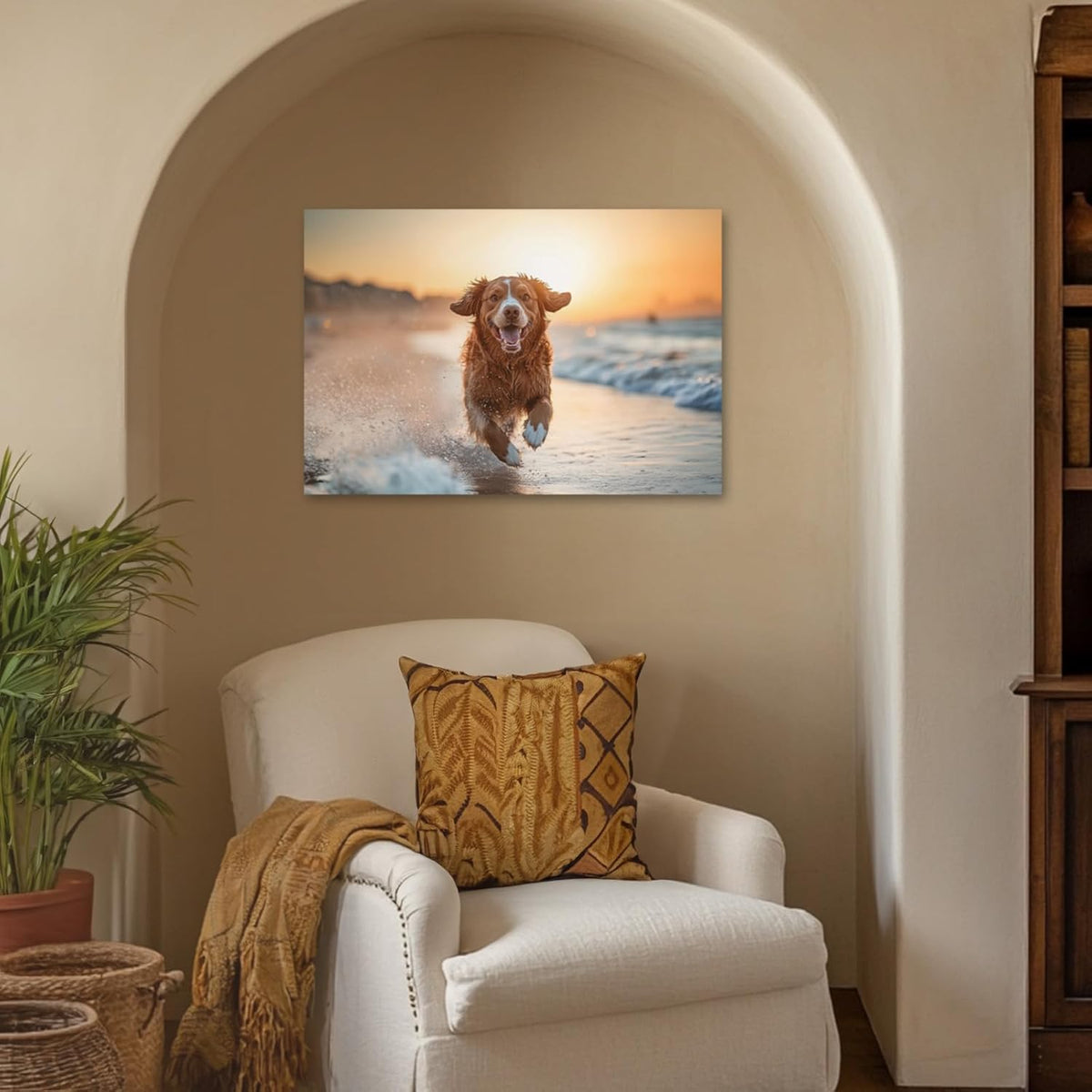 Personalized Photo Canvas Print Wall Art Custom Canvas Prints with Your Photo Customized Canvas Picture Frame Gifts for Pet Baby Family Mom Dad Men Women Couple Boyfriend Girlfriend