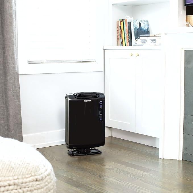 Fellowes AeraMax 190 Air Purifier for Mold, Odors, Dust, Smoke, Allergens and Germs with True HEPA Filter and 4-Stage Purification, Medium-size Room 200-400 sq. ft., Black
