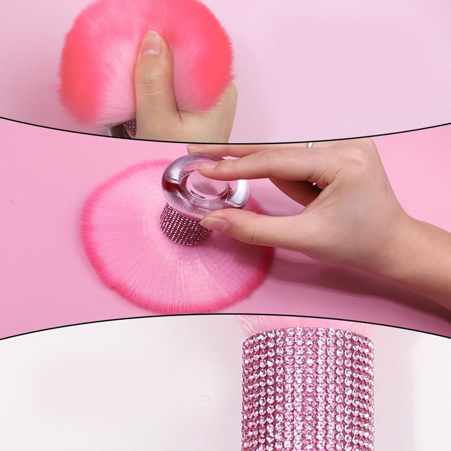 Loose Powder Brushes Easy To Use Nails Brush With Ergonomic Designs For Comfortable Handling And Effective Artificial Fiber Nail Brush