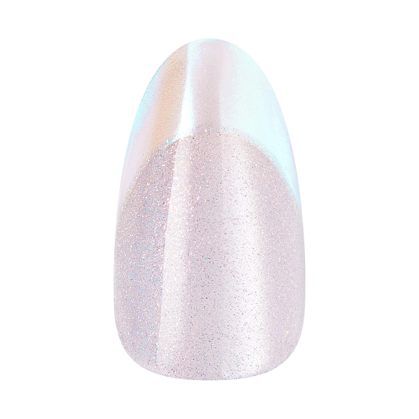 Kiss Glam, Press On Nails, Nail glue included, 'Fairy Tale', Pink, Medium Size, Almond Shape, Includes 32 Nails, 2g Glue, 1 Manicure Stick, 1 Mini File