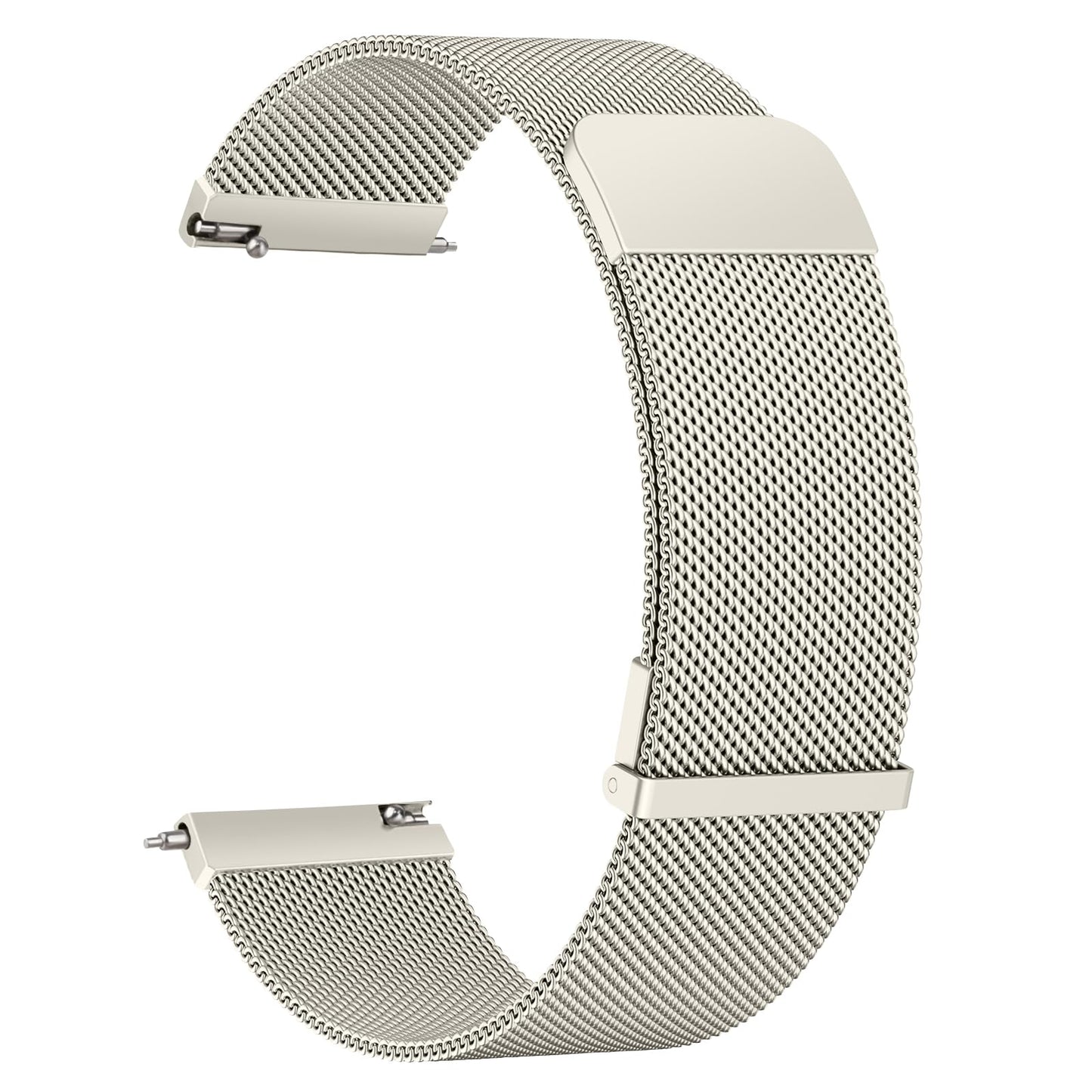 Vanjua 22mm Watch Band for Women Men, 22mm Quick Release Stainless Steel Metal Mesh Loop Adjustable Magnetic Replacement Wristbands Straps Bands